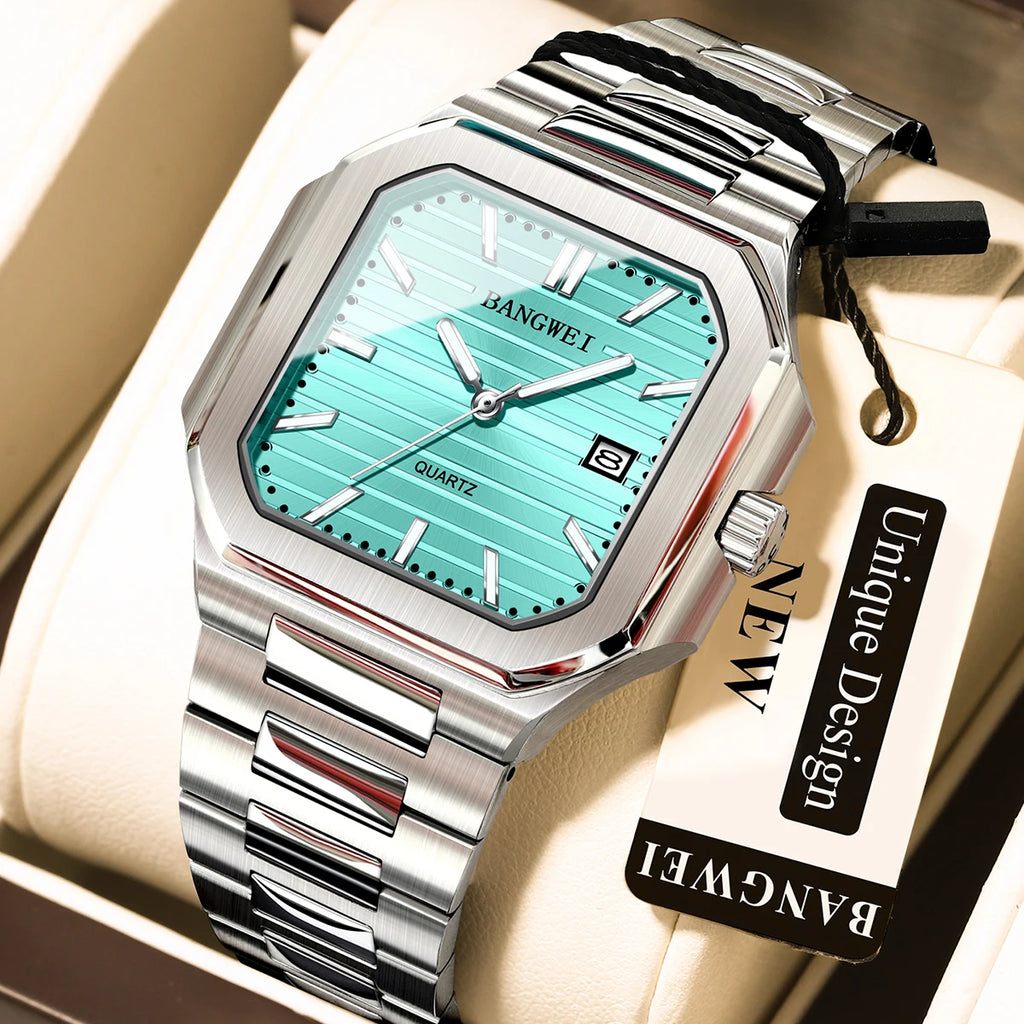 BANGWEI Women's wristwatch casual fashion luxury quartz Ladies clock luminous calendar vintage elegant Watch women montre femme