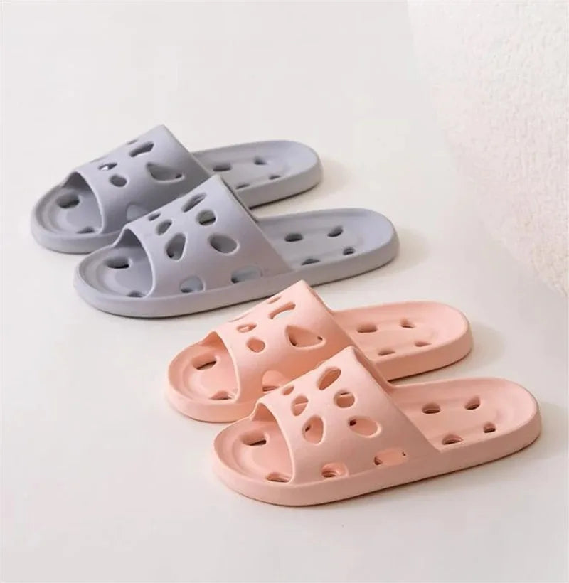 Summer Leaky Slippers Bathroom Bathing Confortable Men Women Couple Home Indoor Non-slip EVA Sandals Slippers Beach Slippers