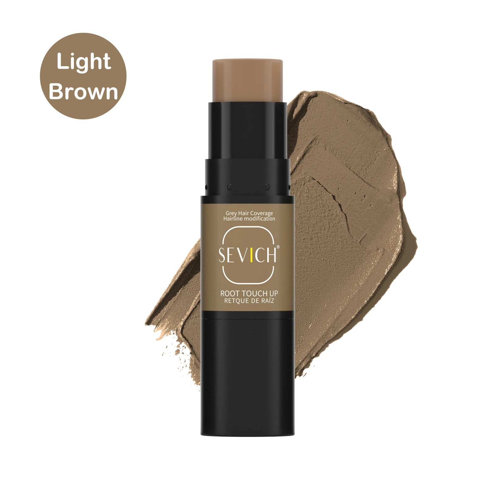 One-Time Hair Dye Pen with Brush Waterproof Hair Touch Up Stick Quick Coverage for White & Gray Long Lasting Temporary Concealer