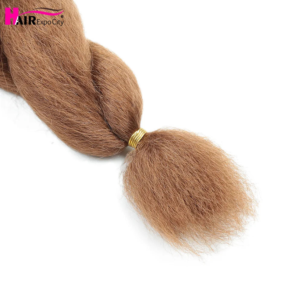 Vixen kanekalon Braids Hair 22 inch Synthetic Jumbo Braids Low Temperature Afro Fluffy Kinky Straight Crochet Hair Extensions