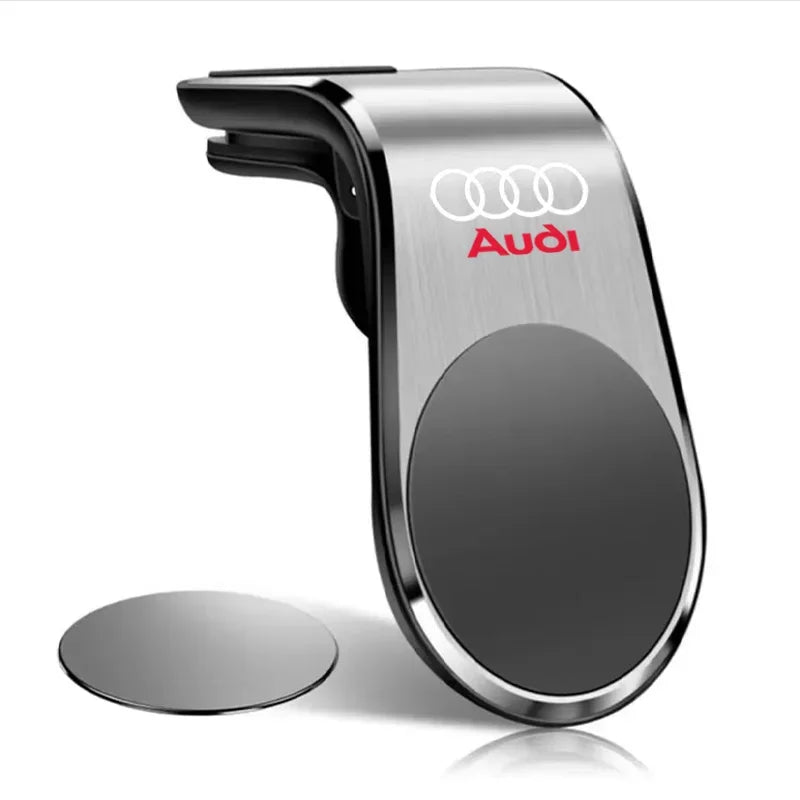Magnetic Car Phone Holder Metal Stand Accessories For Audi Sline RS A3 A4 A6 A5 Q5 A1 Q7 Q3 Q2 Q8 A7 A8 TT S1 SQ5 RSQ3 RSQ8