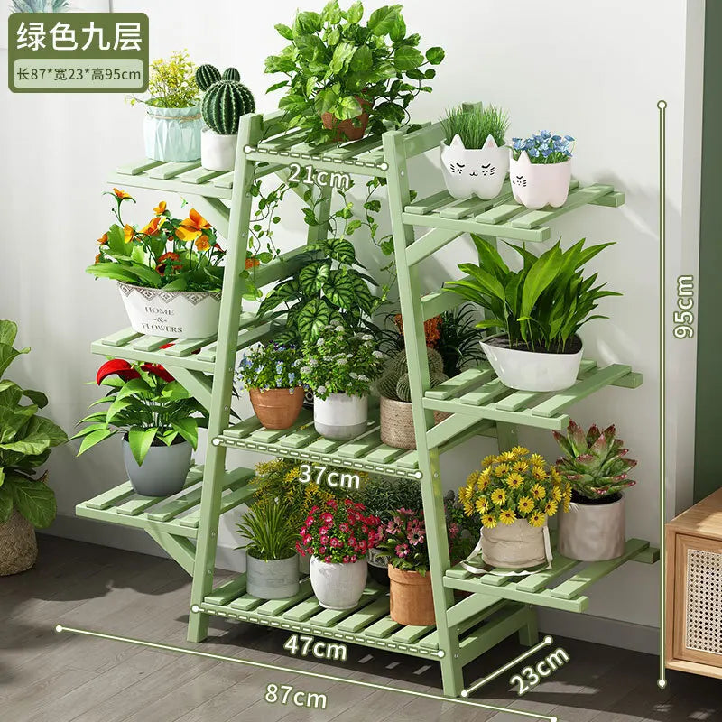 Floor-standing Rack Multi-layer Balcony Flower Rack Living Room Plant Rack Flower Pot Rack Climbing Flower Rack Succulent Plant