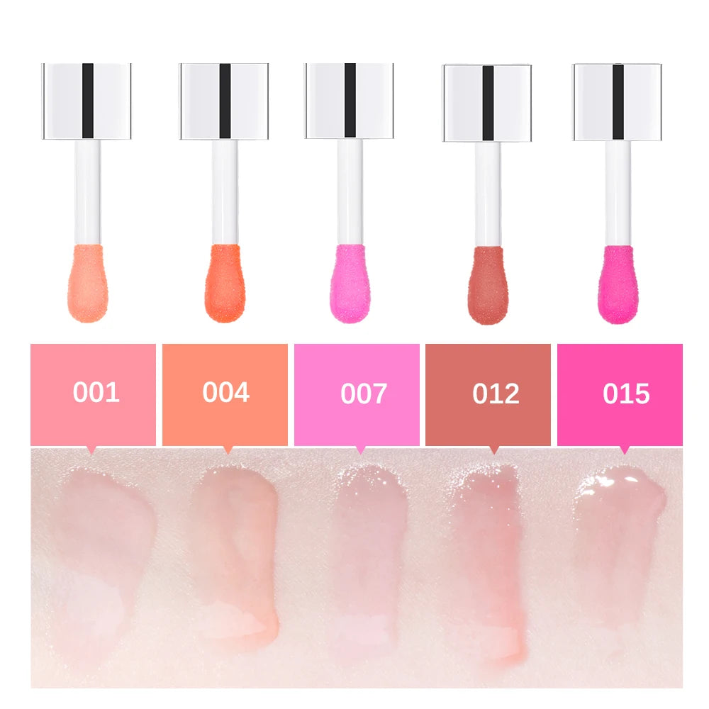 Crystal Jelly Moisturizing Lip Oil Plumping Lip Gloss Makeup Sexy Plump Lip Glow Oil Tinted Lip Plumper
