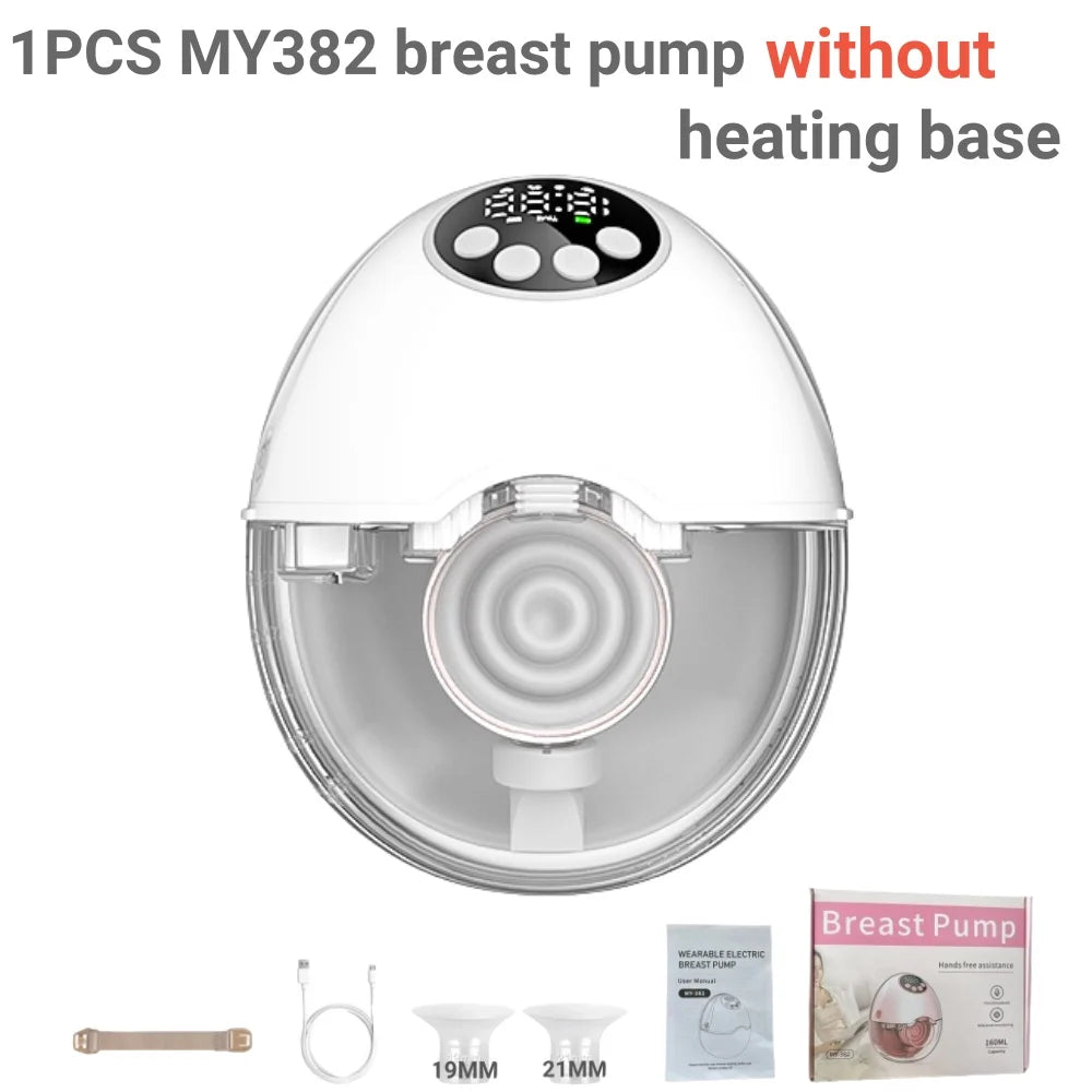MGYR MY382 Wearable Electric Breast Pump — Hands-Free, BPA-Free, Optional Heating & UV Lid