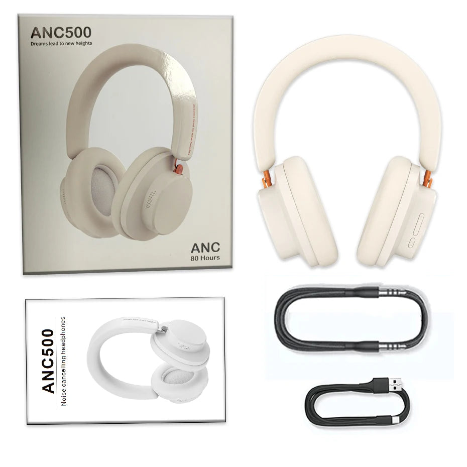 ANIVIA ANC500 Over-Ear Headphones — Hybrid ANC, BT 5.4, 60-Hour Battery