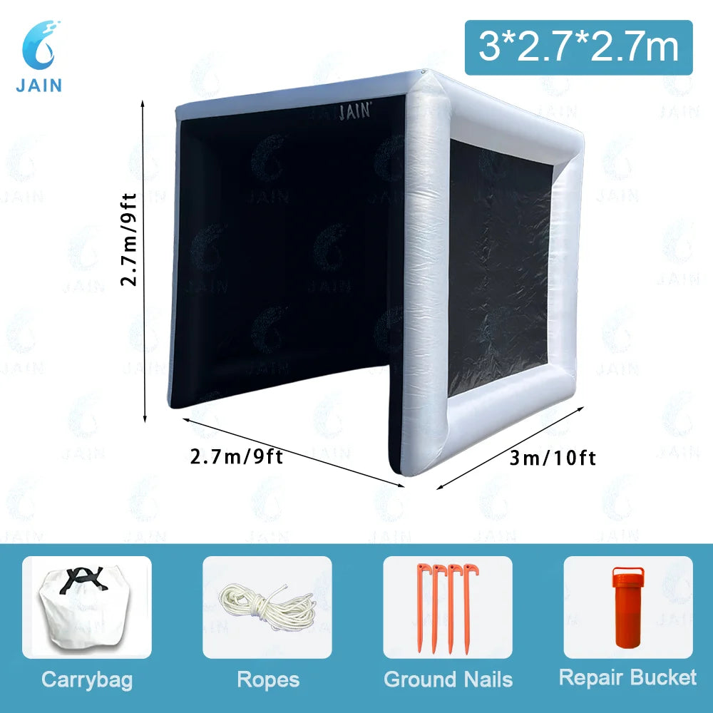 Inflatable Golf Simulator Enclosure with Built-in Fan (Oxford Cloth, Indoor Use)