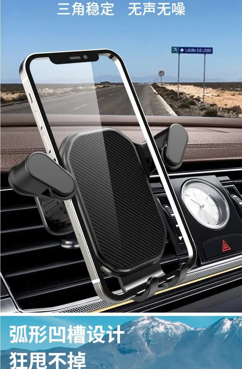 Universal Car Phone Holder with Ventilation Hook for 360 Degree Rotation Installation Anti Shake Supports All Phone Xiaomi