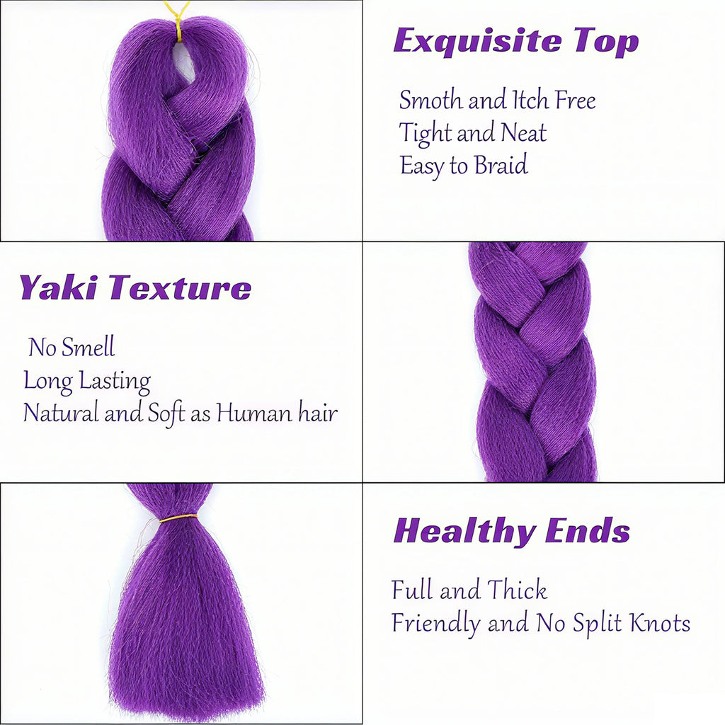 Wigundle Jumbo Braiding Hair Extension 82Inch High Temperature Synthetic Braid For Women Twist Box Braids Crochet Hair