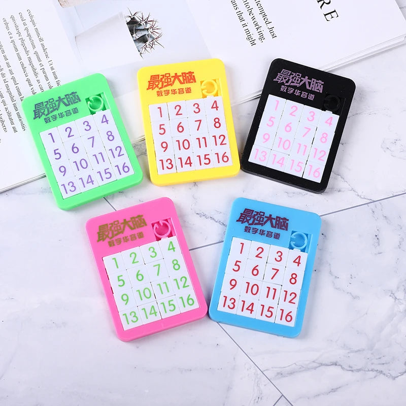 6PCS Random Number Puzzle Plastic Moving Sliding Early Education Animal Children's Jigsaw Puzzle Toy School Kindergarten Gift