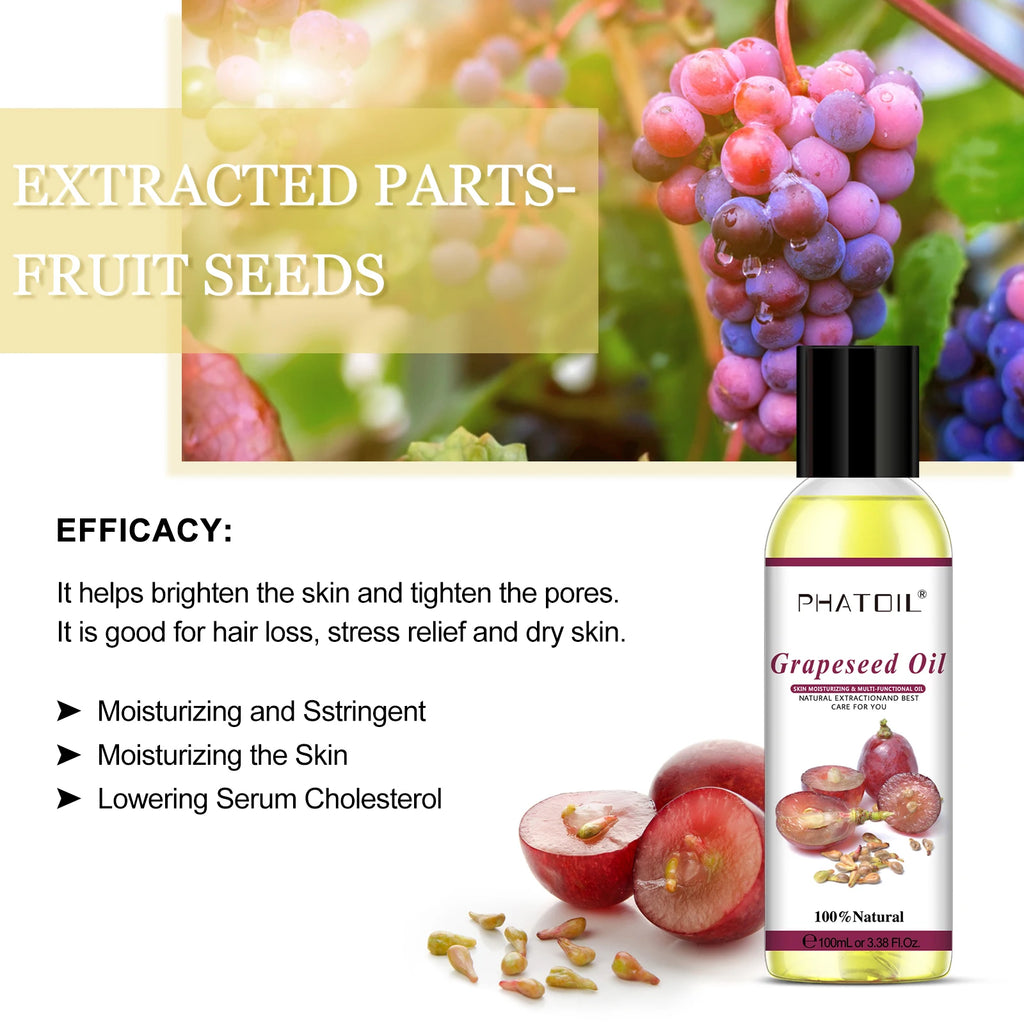 PHATOIL 100ML Copaiba Pure Essential Oils Helichrysum Neroli Australian Tea Tree Lemon Eucalyptus Turmeric Oregano Spearmint Oil