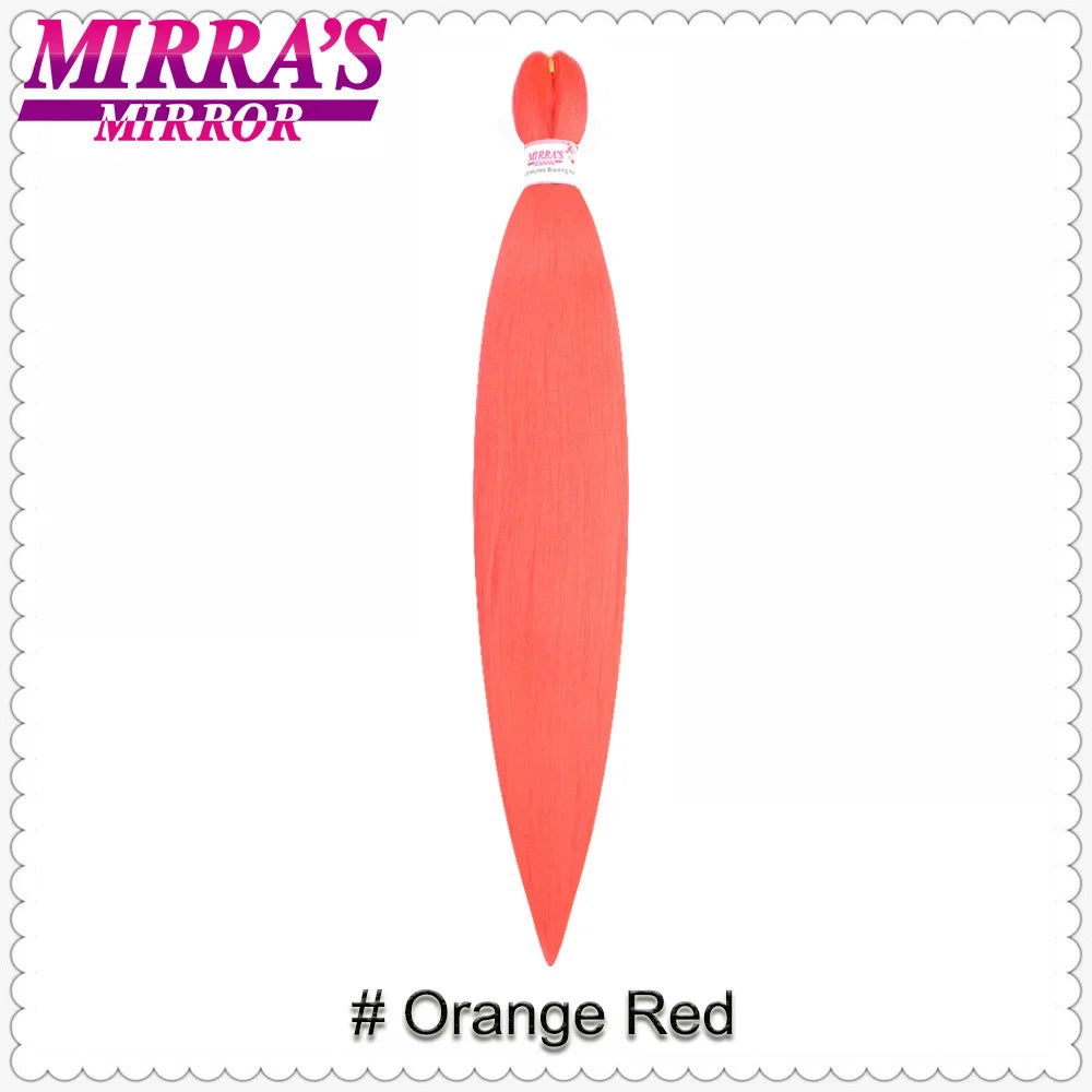 Corlorful Synthetic Jumbo Braids Hair Extensions 28 Inch Braiding Hair Pre Stretched Yellow Blue Green Red Pink Purple Braids