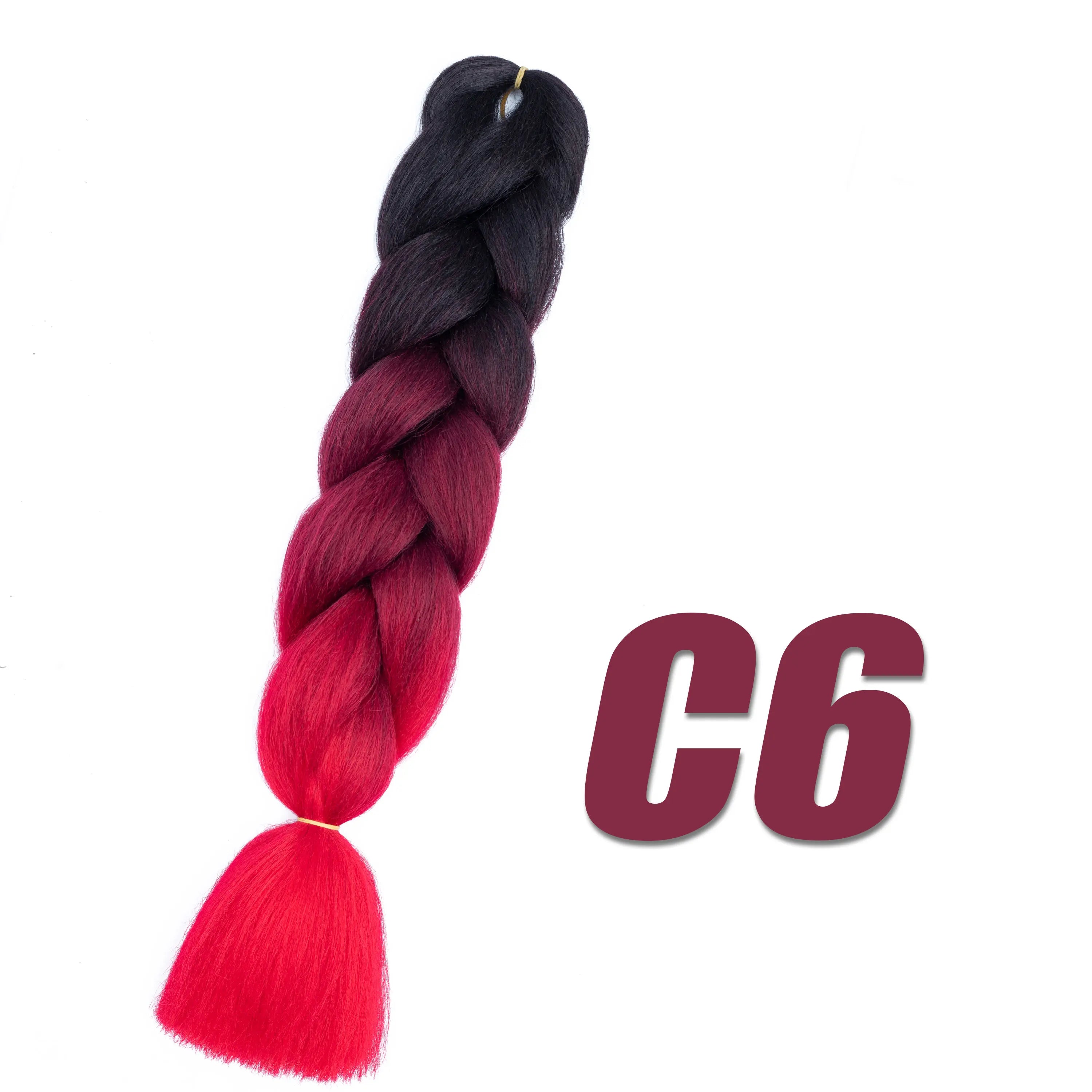 Synthetic Kanekalon Crochet Hair Braiding Hair Pre Stretched Curly Jumbo Braids Extensions Hair Accessories For Girls Braids