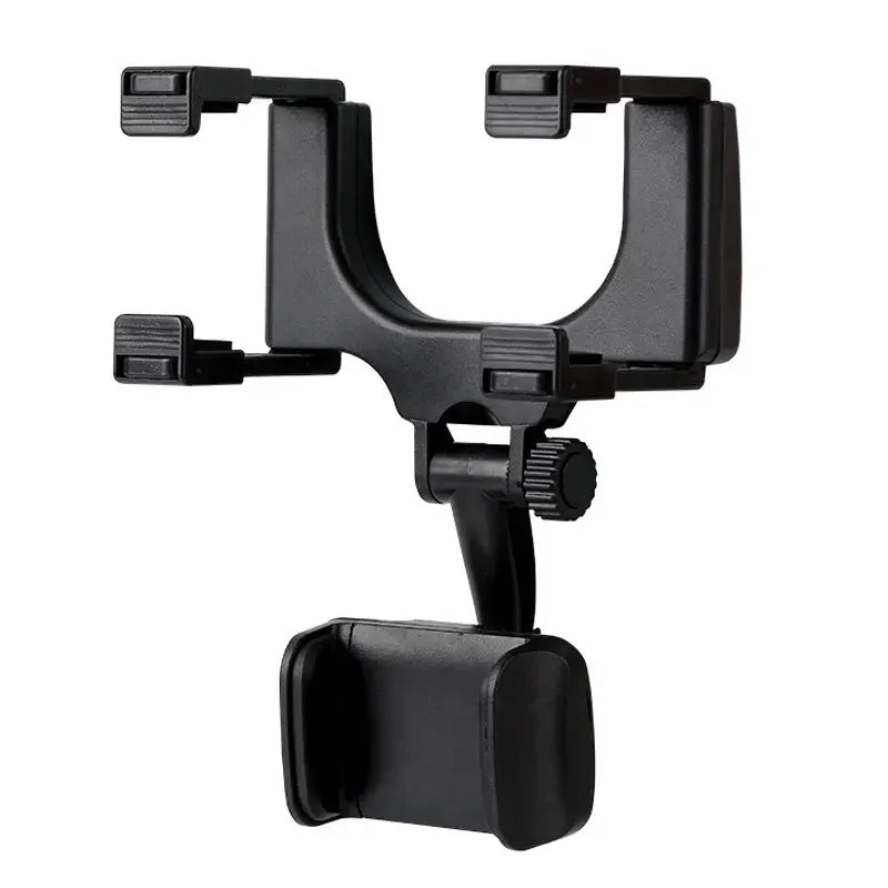 Car Phone Holder Rearview Mirror Mount Car Phone Bracket Navigation GPS Stand Foldable Adjustment Holder Cell Phone Support