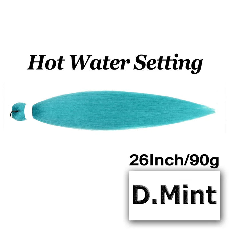 Braiding Hair Pre-stretched 26 Inch 90G Synthet Jumbo Braiding Hair Extensions for African Crochet Braids Red Peach Pink Pigtail