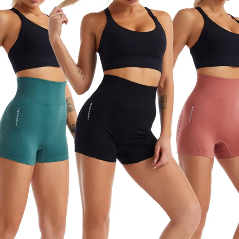 Seamless LiftFit™ Yoga Shorts — High-Waist Workout Shorts for Women