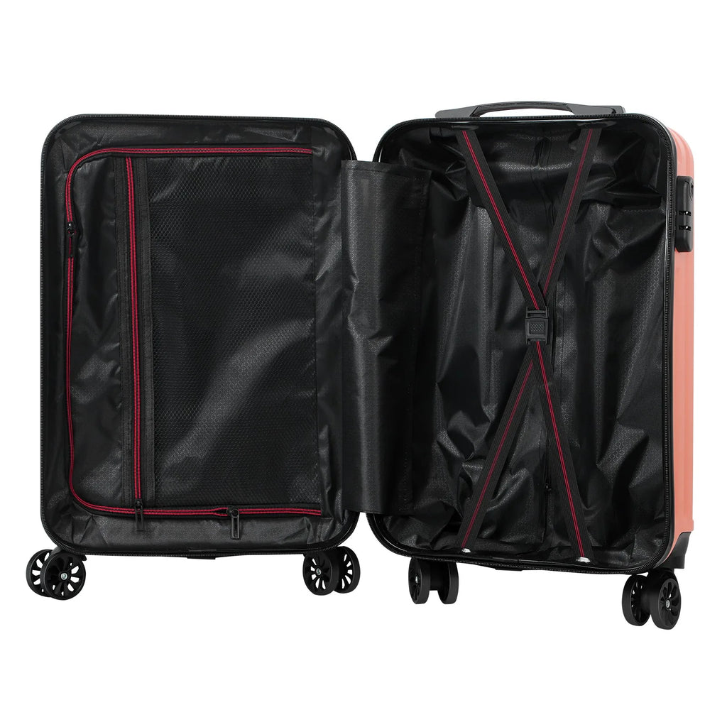 Lockable Spinner Luggage with 20 Handles | ABS Rolling Suitcase