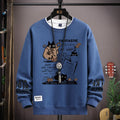 Men Women T Shirt Pullover Oversized Korean Version Long Sleeve Top Cartoon Cat Graphics T-Shirt Harajuku Casual Men's Clothing