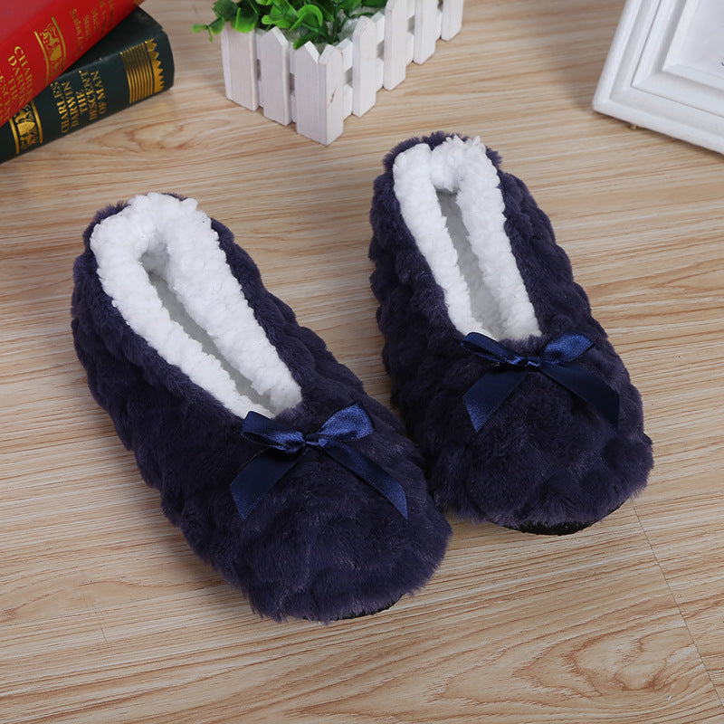 Winter Warm Slipper Womens Home Plush Soft Fluffy Cute Funny Indoor House Female Non Slip Ladies Floor Shoes Heart Love Grip