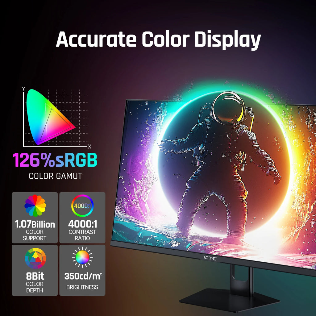 KTC 27" Fast VA Gaming Monitor — FHD 1080p | 280Hz | 1ms GTG | Adaptive Sync