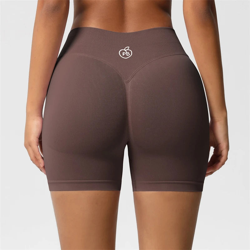 DARC·WOLVES Seamless Booty-Lift Biker Shorts — 3D Shaping Fit, High-Waist Compression for Women’s Workout & Everyday Style