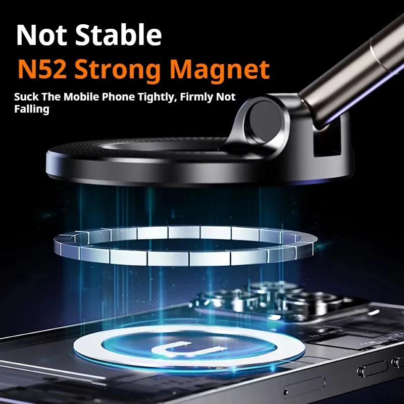 Xiaomi Magsafe Car Phone Holder Suction Cup Vacuum Magnetic Phone Stand 360° rotatable and Foldable Suction Cup Phone Holder