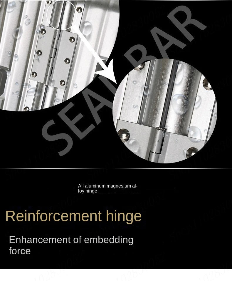 Top Quality Customization 100%  Aluminum-magnesium travel Boarding Rolling Luggage Perfect for Spinner brand Travel Suitcase