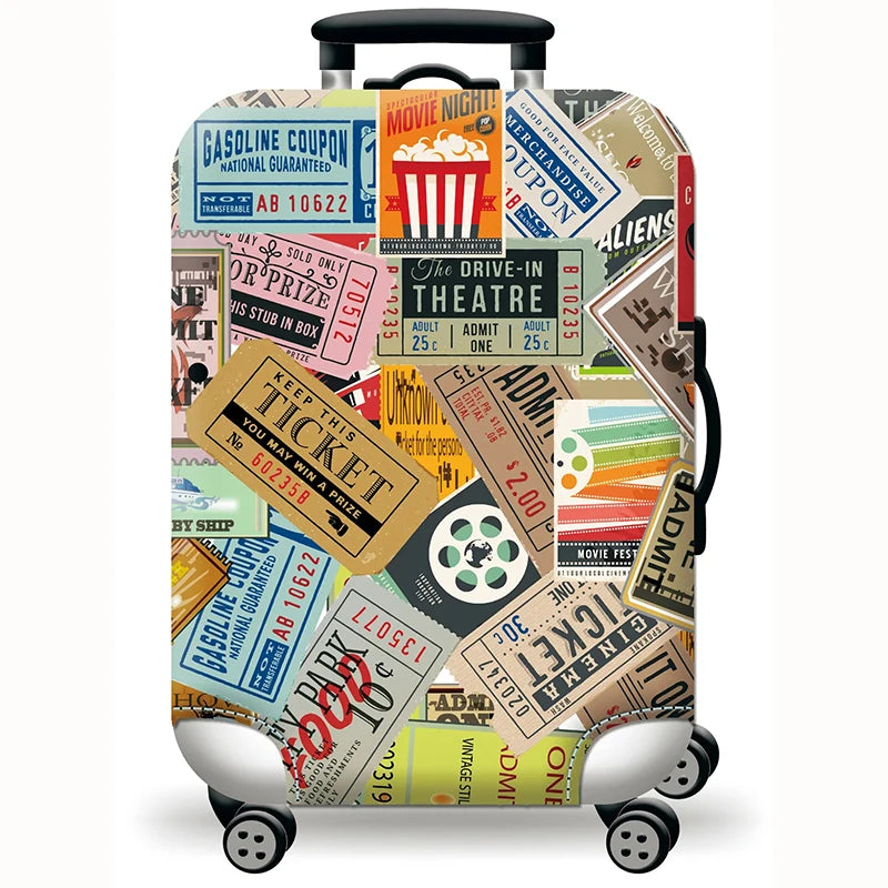 Hot Thick Elastic World Luggage Protective Cover Zipper Suit for 18-32 Inch Bag Suitcase Covers Trolley Cover Travel Accessories