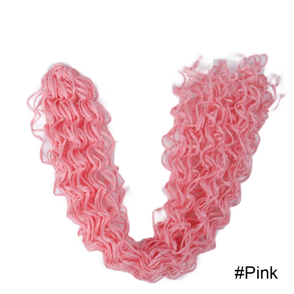 Zizi Braids Crochet Box Braids Twist Synthetic Braiding Hair Extensions 20-25 roots/Pack Pink White Purple Bug Gray 613 Luoyudu