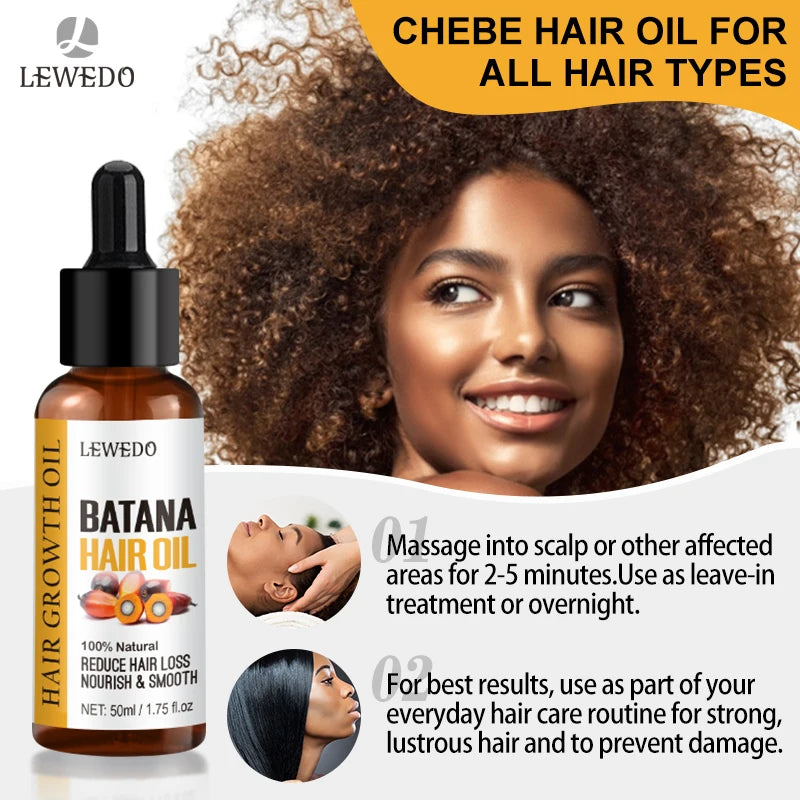 Lewedo Naturals Pure Batana Oil – 50ml Fast Hair Growth & Anti-Hair Loss Treatment for Men and Women