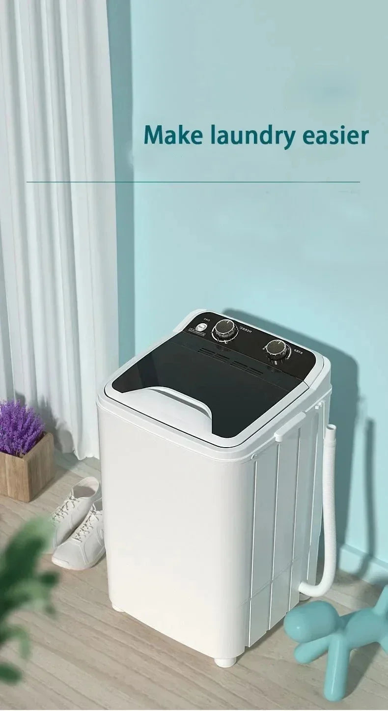 EU/UK/US 3 IN 1 Washing machine Semi-Auto household Small washing machine dormitory 7kg large capacity Washing & Shoe machine