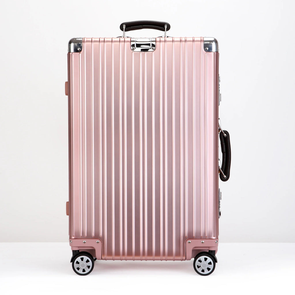 All Aluminum-magnesium Alloy Travel Suitcase High Quality Rolling Luggage 20/24/26/29'' Retro Trolley Case Bag Carry-On Boarding
