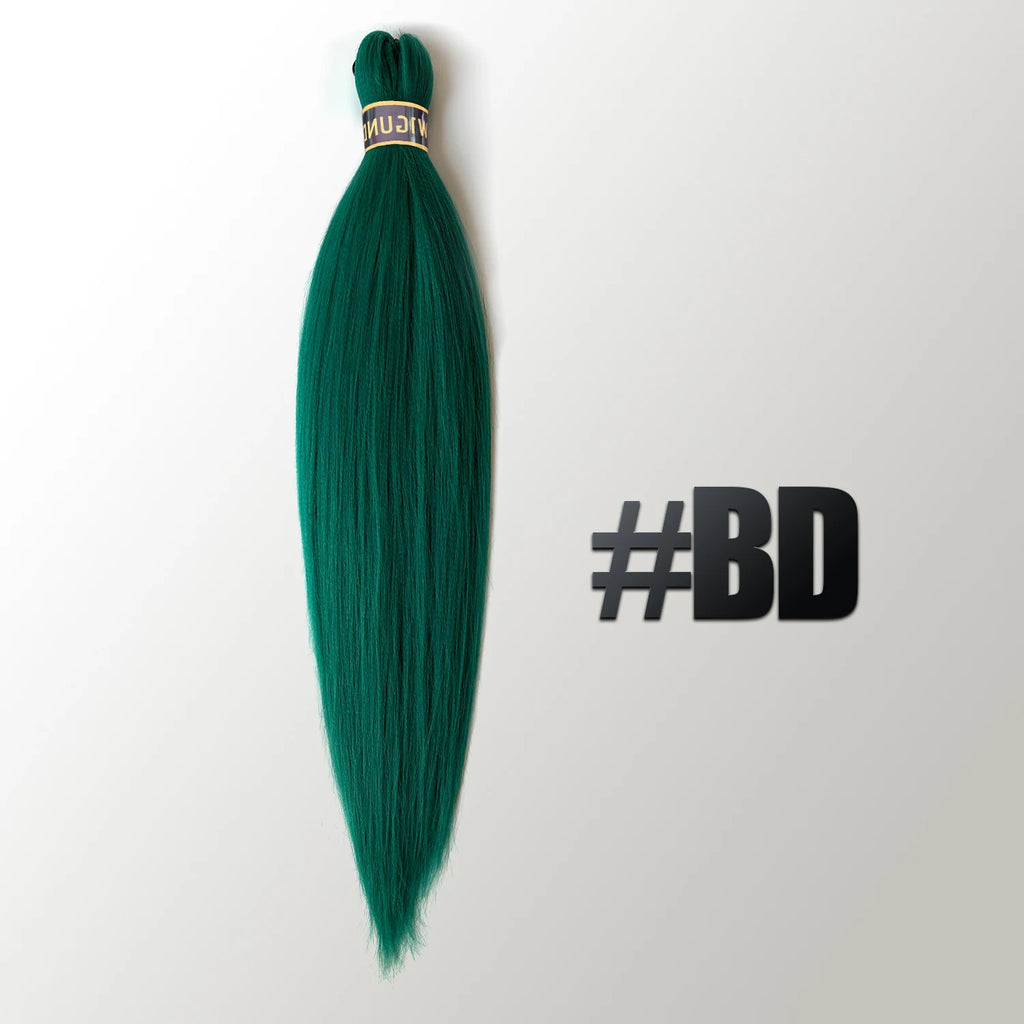 EZ Pre-stretched Braiding Hair Ombre Professional Easy Crochet Braid Hair 26 Inch 90g Hot Water Setting Synthetic Crochet Hair