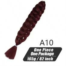Xpression Synthetic Big Braids Crochet Hair Braids Extensions Yaki Straight Hair Women's Jumbo Braids Hair Daily Wear