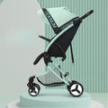 Portable Luxury Baby Stroller Two-in-one Baby Stroller,Lightweight and Foldable High-view Baby Stroller  Adjustable Armrests