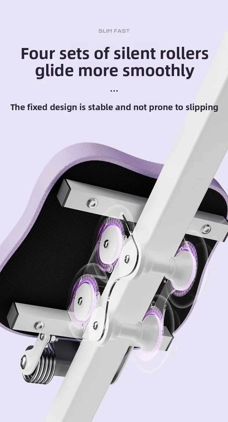 Fitness Body Shaping Machine Multifunctional Home Gym  Abdominal Waist Trainer Knee-Friendly Sliding Rail for Core & Leg Workout