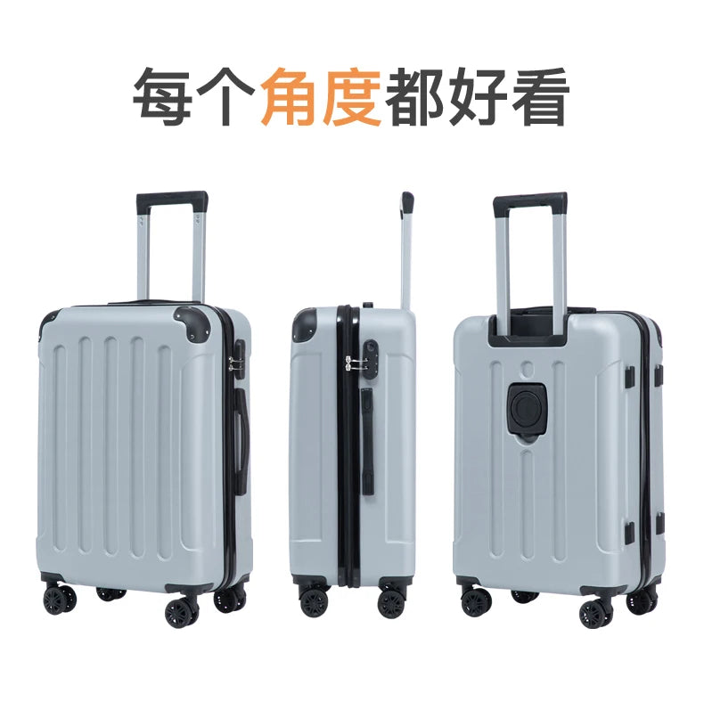 20-28 Inch Luggage Suitcase with Wheels Travel Bag Featuring Cup Holder And Phone Stand - Essential Travel Companion for Safety