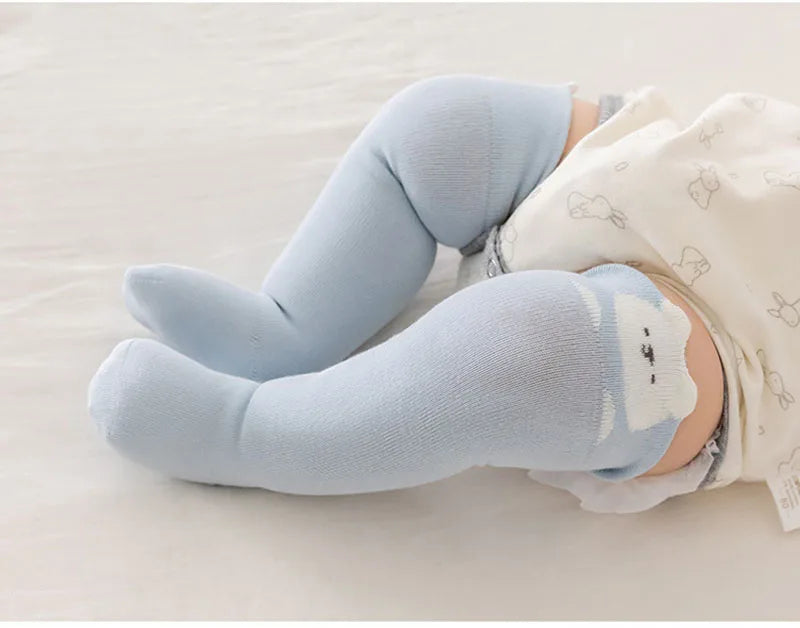 3 Pairs a Lot MILANCEL Spring Baby Stockings 0-3T Cartoon Animal Girls Over-the-Knee Socks Color Blocking Toddler Boys Socks