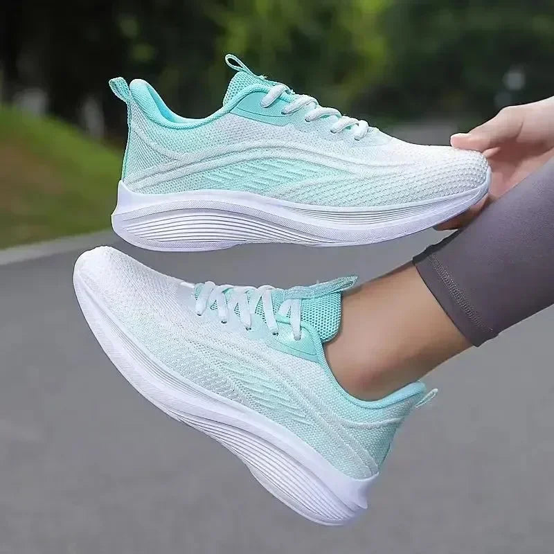 2025 Women’s Casual Mesh Running Shoes — Anti-Slip, Breathable, Elastic Slip-On | Summer Fashion & Couple Style
