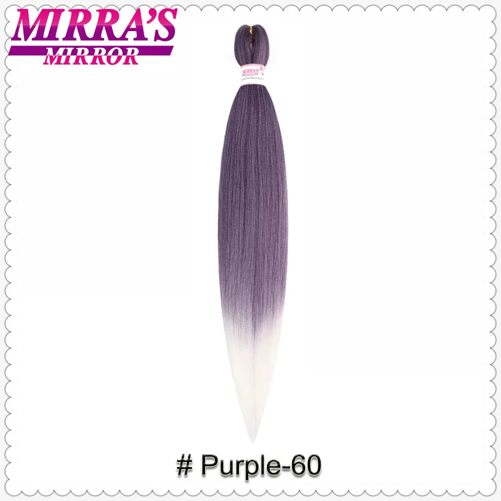 Corlorful Synthetic Jumbo Braids Hair Extensions 28 Inch Braiding Hair Pre Stretched Yellow Blue Green Red Pink Purple Braids