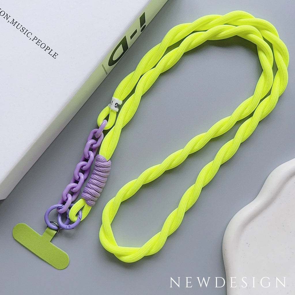 Cute Phone Lanyard Diameter Outdoor Universal Case Acrylic Crossbody Shoulder Card Neck Cord Clip Hang Anti-lost Wrist Strap