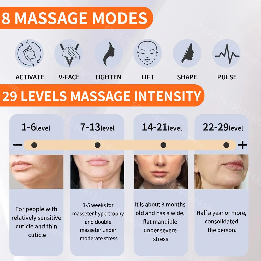 Ems Facial Lifting Massager Electric Muscle Stimulator Face Beauty Neck Skin Tightening Antiwrinkle Face Skin Care Dark Circle