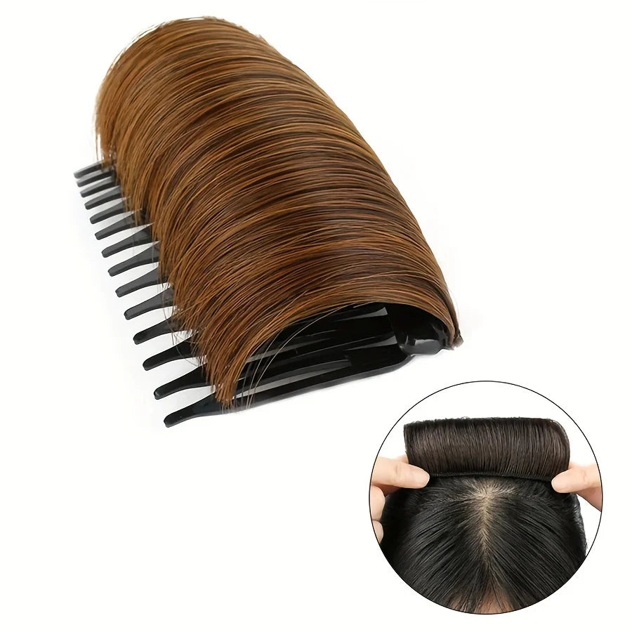Synthetic Hair Invisible Bangs Pad High Straight Hair Up Comb False Hair Accessories Natural Hair Extension For Women Wig