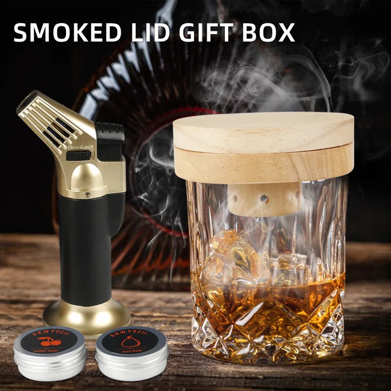 Premium Cocktail Smoker Kit for Whiskey & Bourbon Drinkers - Drink Infuser Set for Cocktails Ideal for Old Fashioned Cocktail