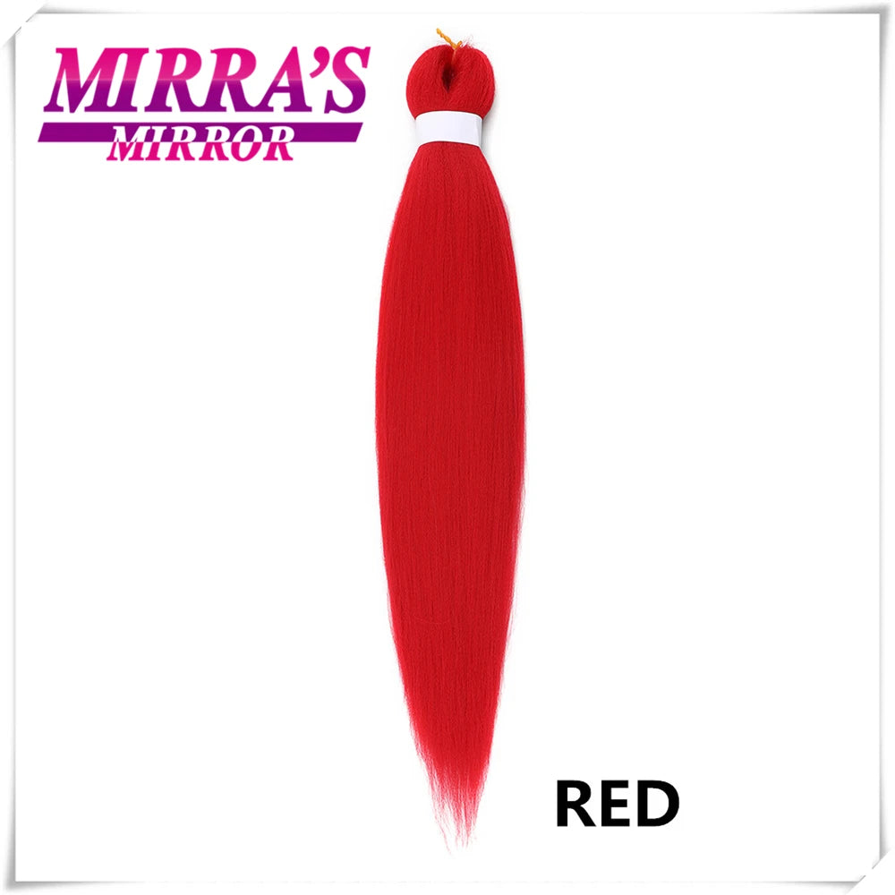 Purple Braiding Hair Extensions Pre Stretched Soft Yaki Synthetic Jumbo Braids DIY Ponytail Braid Pink Grey Orange Red Blue Hair