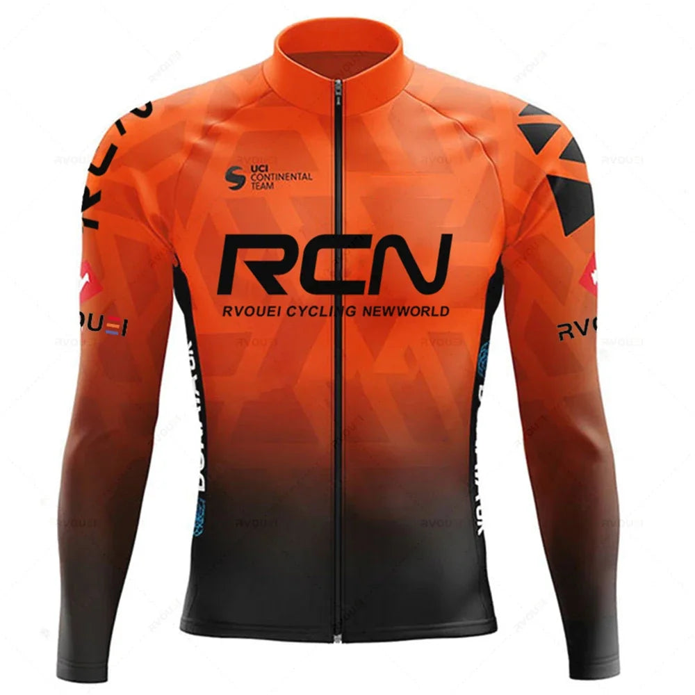 New 2025 Rcn Autumn Cycling Jersey Bib Pants Set Ropa Ciclismo Bicycle MTB Clothing Road Bike Suit Men Long Sleeve Bicicleta Set