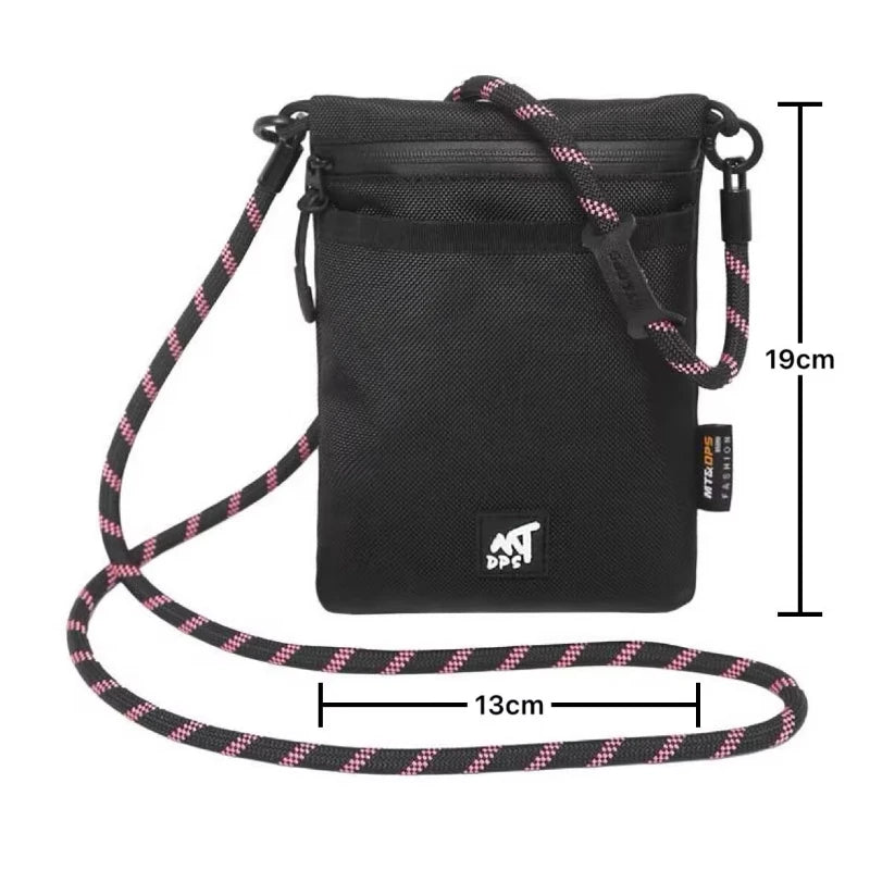 Original Design Nylon Cloth Messenger Bag for Men New Mobile Phone Bag Portable Simple Shoulder Bag Unisex Satchel