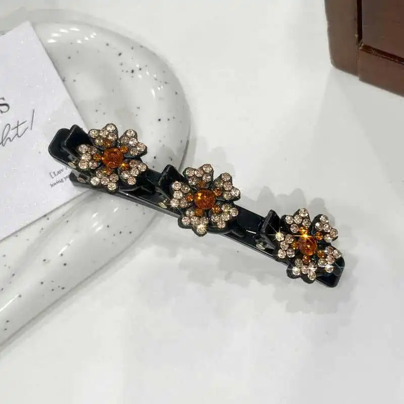 Butterfly Braided Hair clip for women elegant temperament Side Clip Fashion Girl Hairpin Hair Accessories duckbill clip