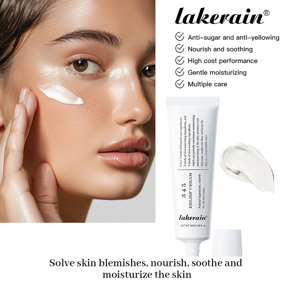 345 Relief Cream Address Blemishes Nourish Skin And Provide Moisturizing And Calming  Lifting Beauty Moisturizer Korean Product