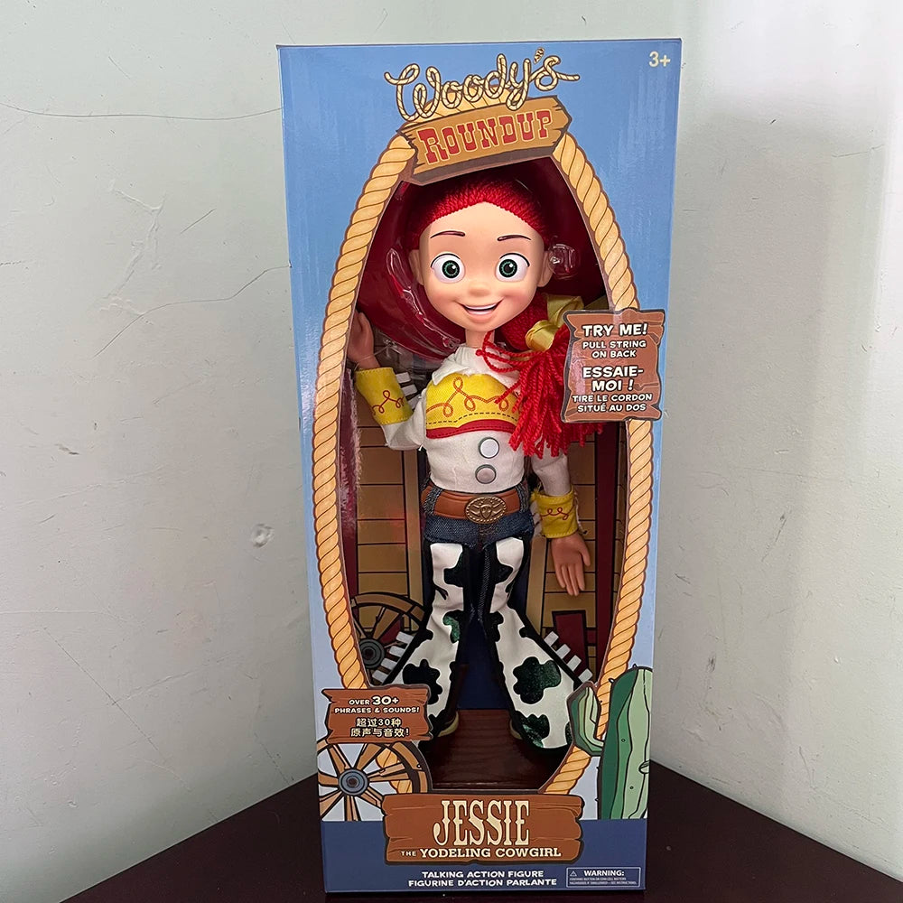 Toy Story 4 Talking Woody Jessie Action Figure Sing Soft Cute  Anime Figure Decoration Birthday Model Gift Toys