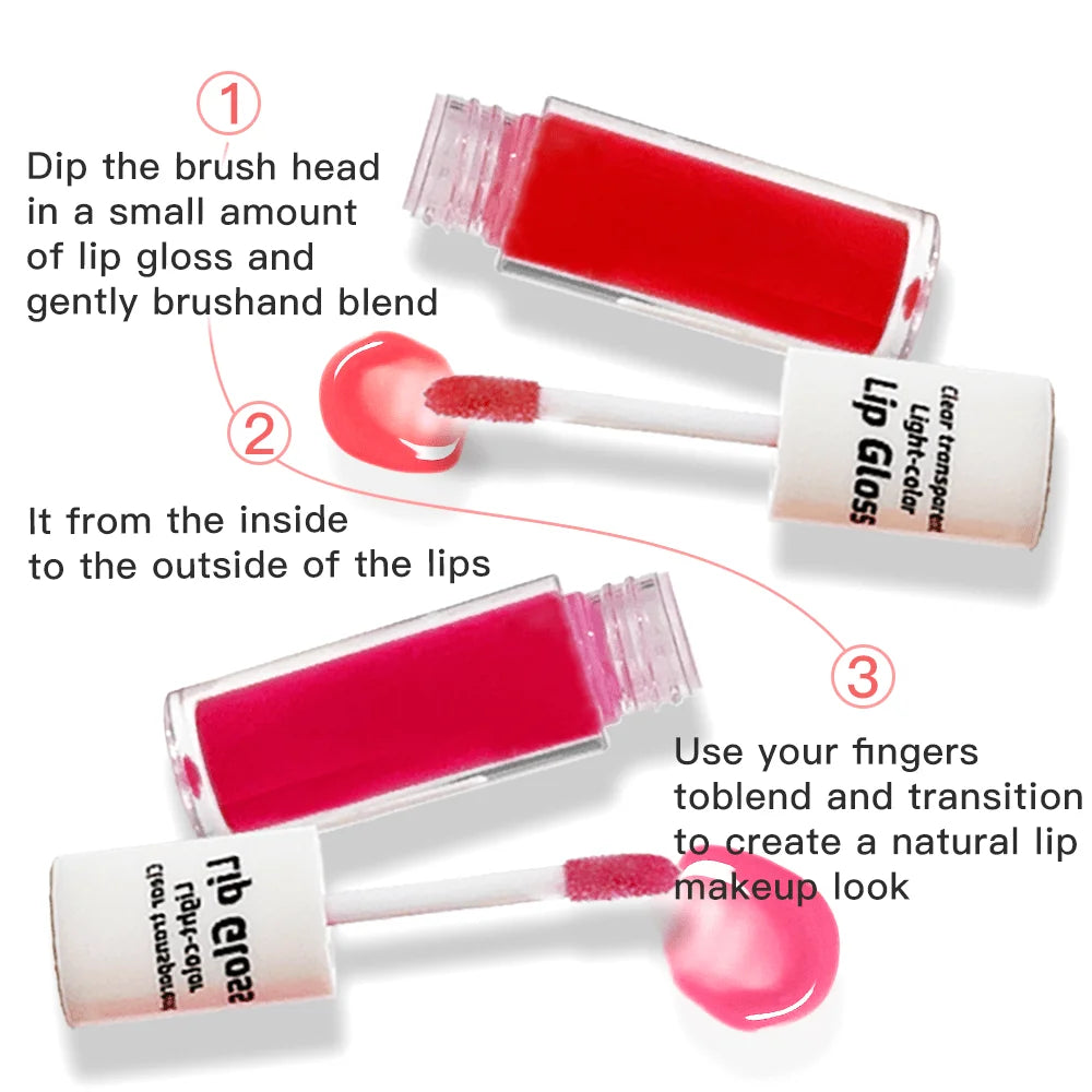 Beauty Long-lasting Moisturizing Mirror Lip Oil, Lip Moisturizing Water Gloss Lipstick, lip gloss set, lip gloss sparkly